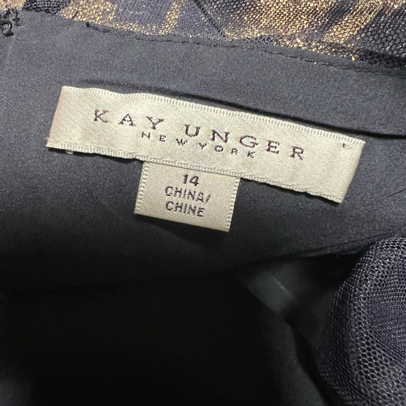 Kay Unger New York Floral Jacquard Jumpsuit, sz 14 - Picture 17 of 17